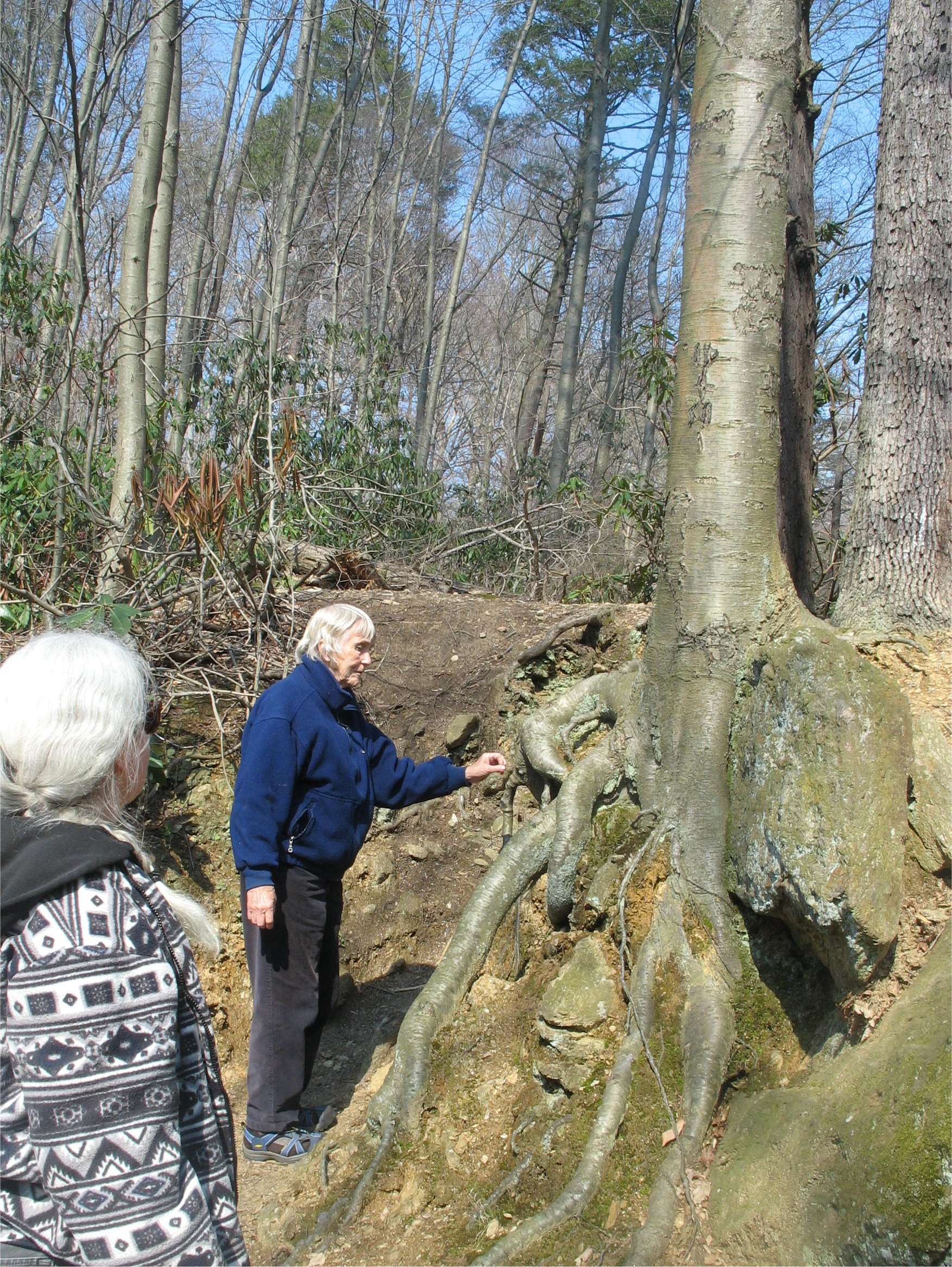 photo: Tina and Flo in Philadelphia, April 2009, walking along the Wissahickon Creek in Fairmount Park