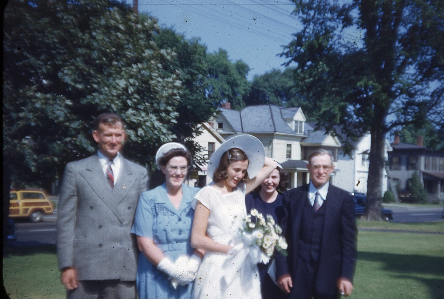 photo: Charles, Marjorie, Flo, Eunie, and Clyde