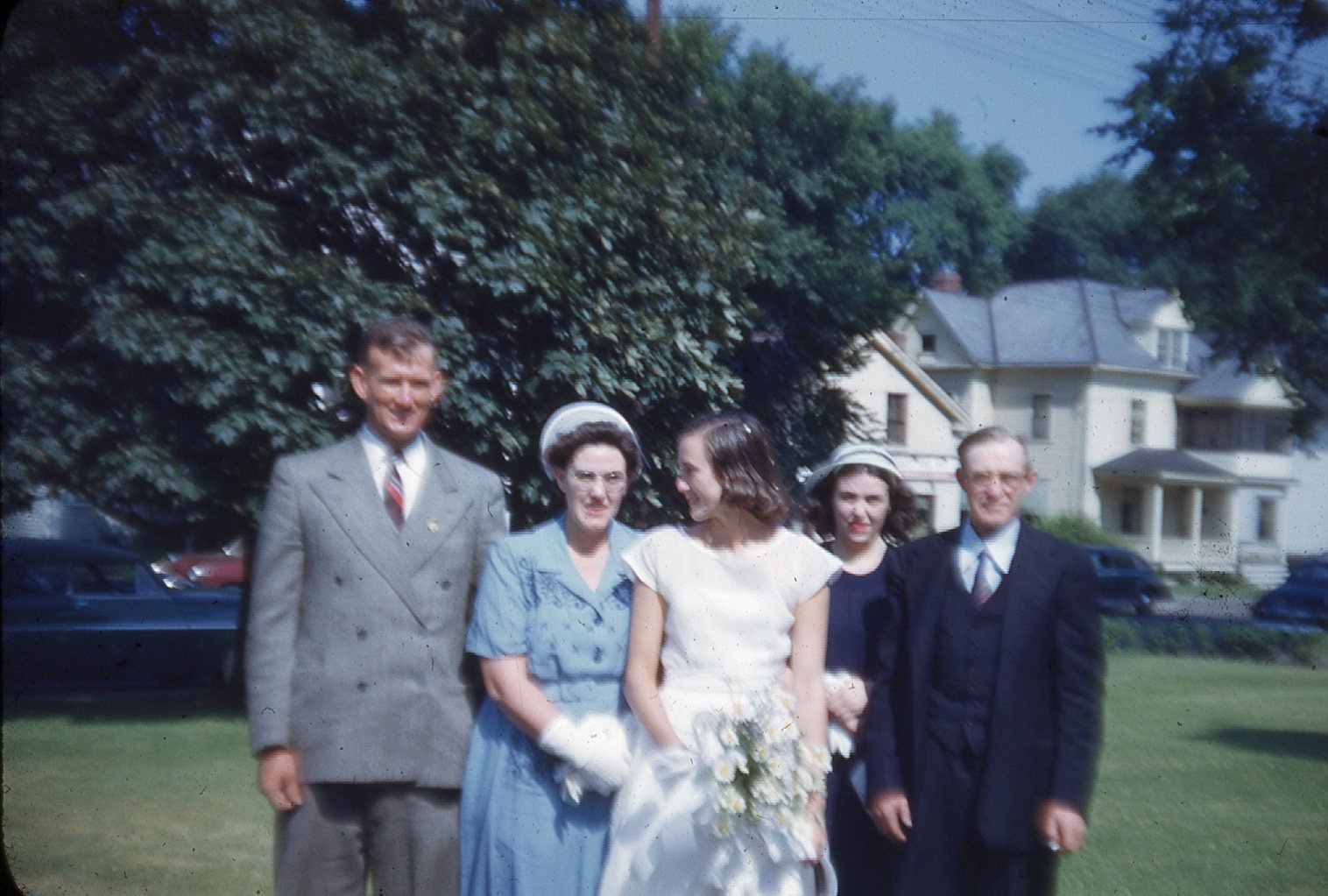 photo: Charles, Marjorie, Flo, Eunie, and Clyde