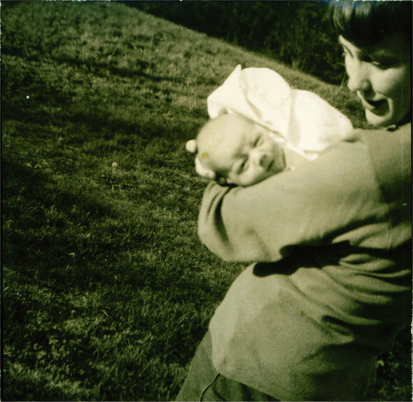 photo: David, age 13 days, with Flo