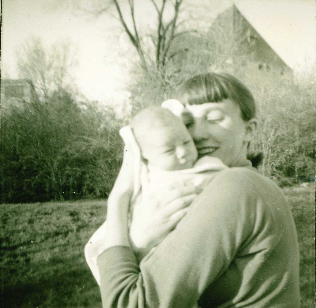 photo: David, age 13 days, with Flo
