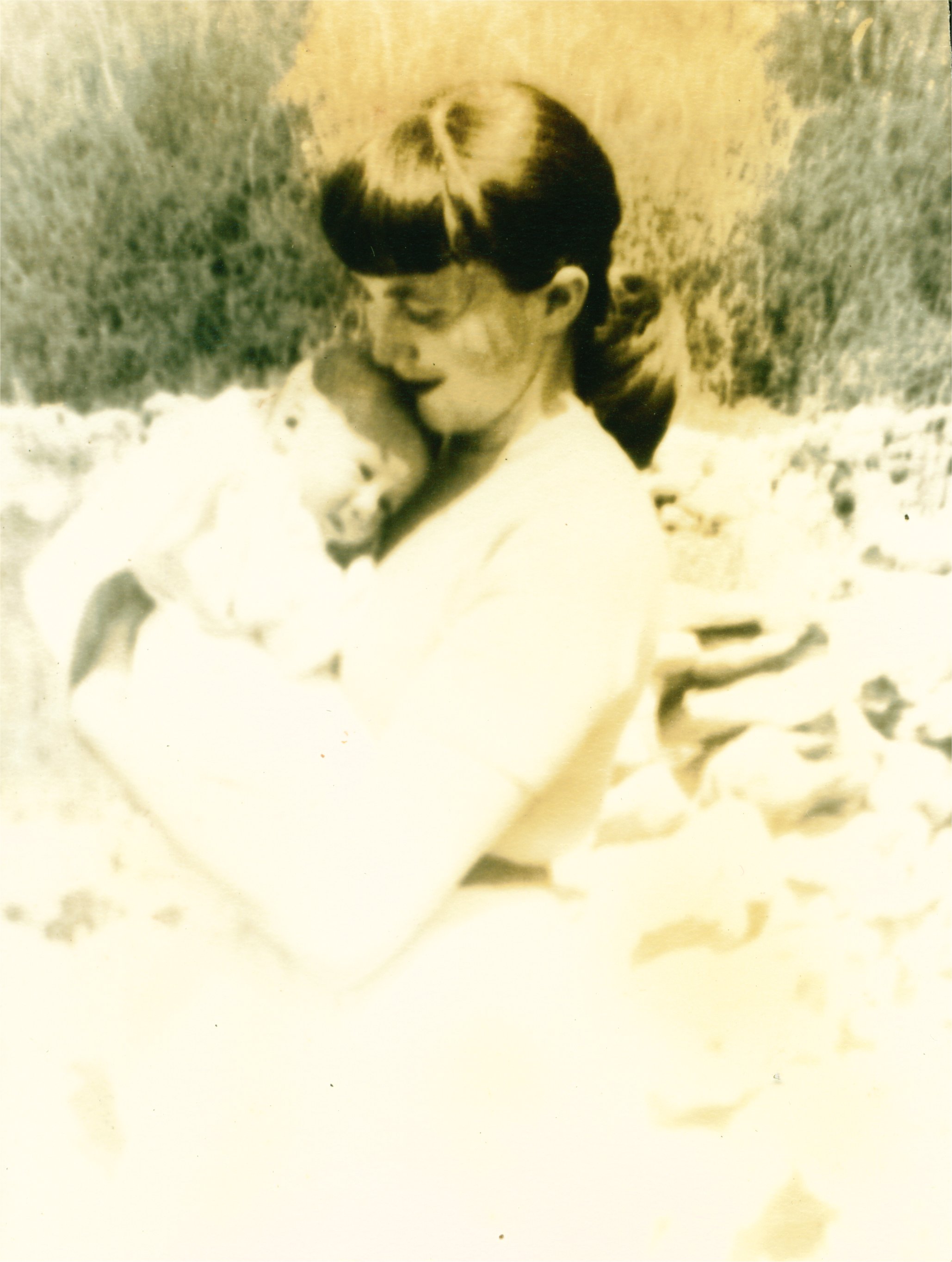photo: David, age 3 weeks, with Flo