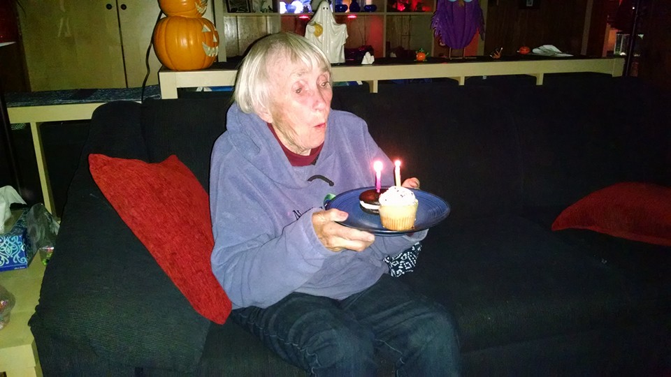 photo: Flo on her 90th birthday