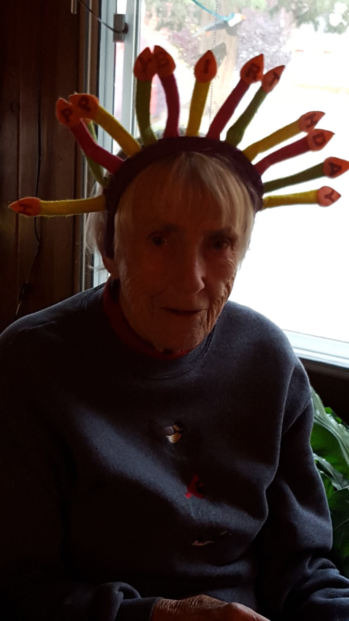 photo: Flo on her 90th birthday