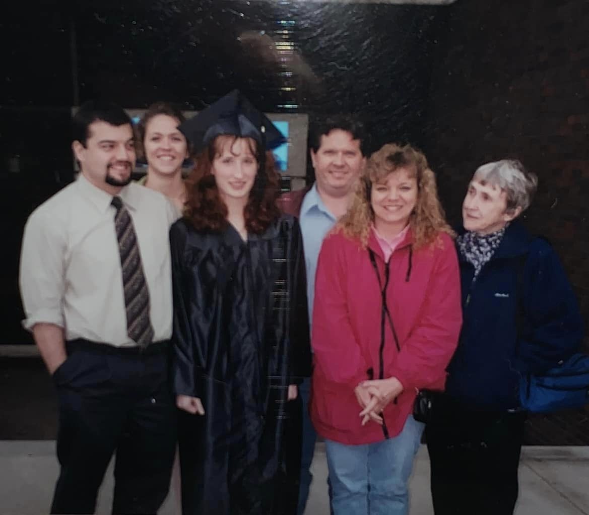 photo: Mary and Flo at Mary's graduation