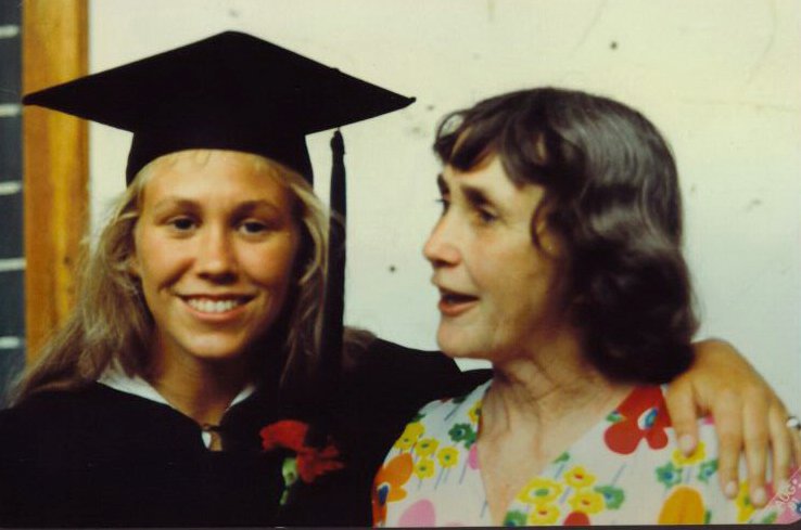 photo: Robin and Flo at Robin's graduation from Amherst College(?)