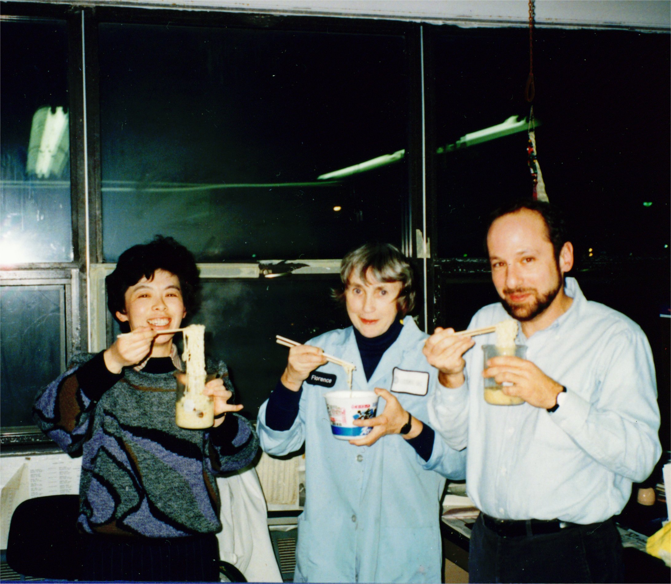 photo: Flo at Technic headquarters, Cranston, RI, 1980s